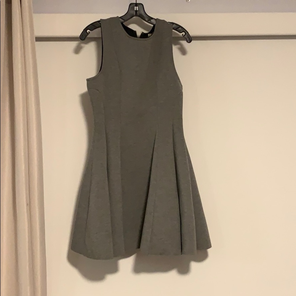 Grey Peplum Dress